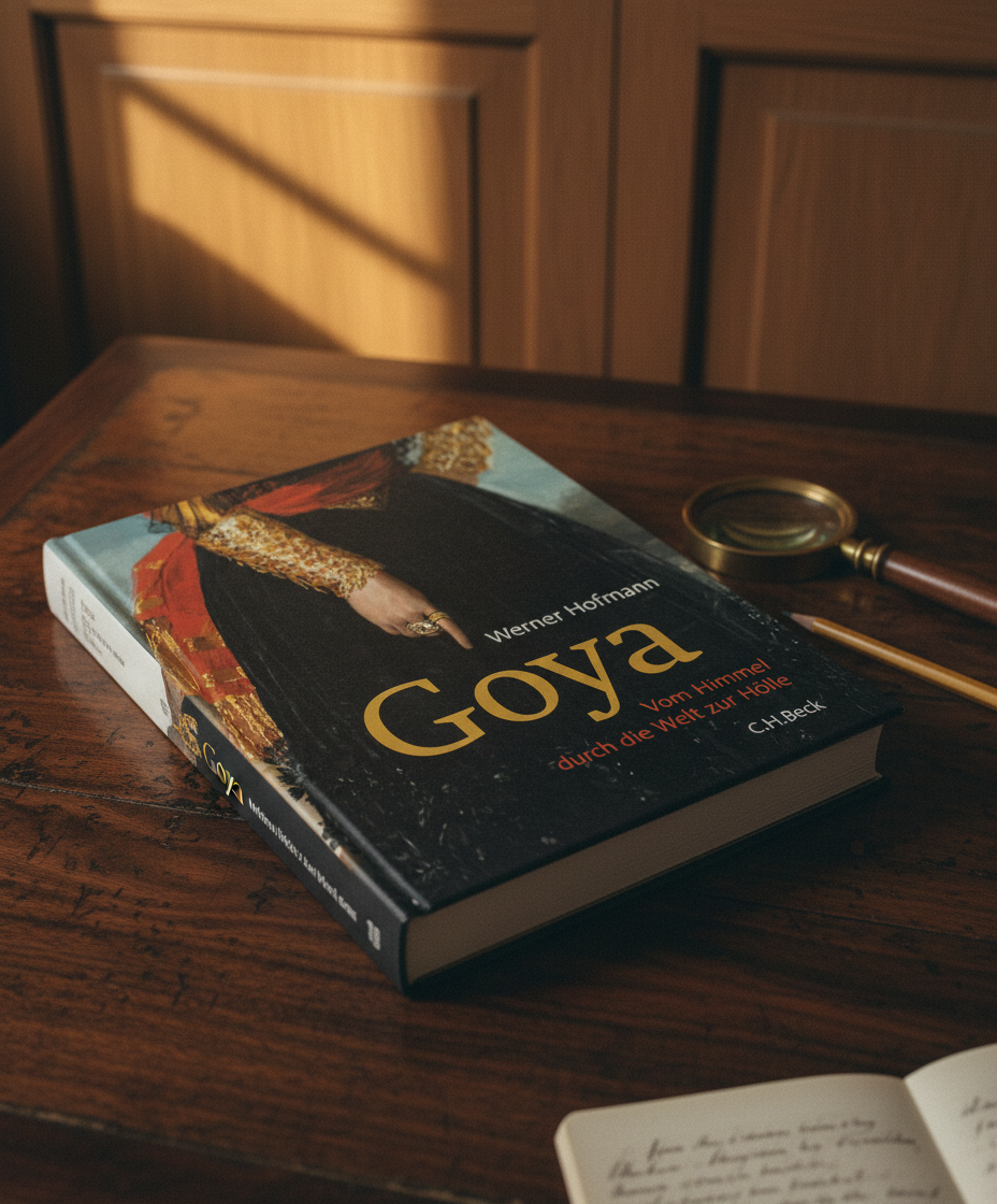 Goya · Vom Himmel durch die Welt zur Hölle · auf dem Studientisch der Galerie