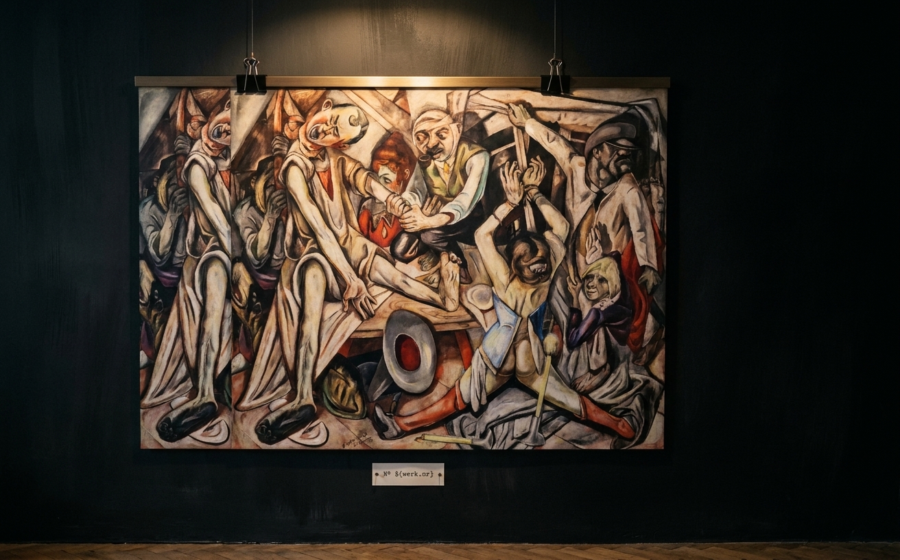 Die Nacht · in der Galerie-Installation