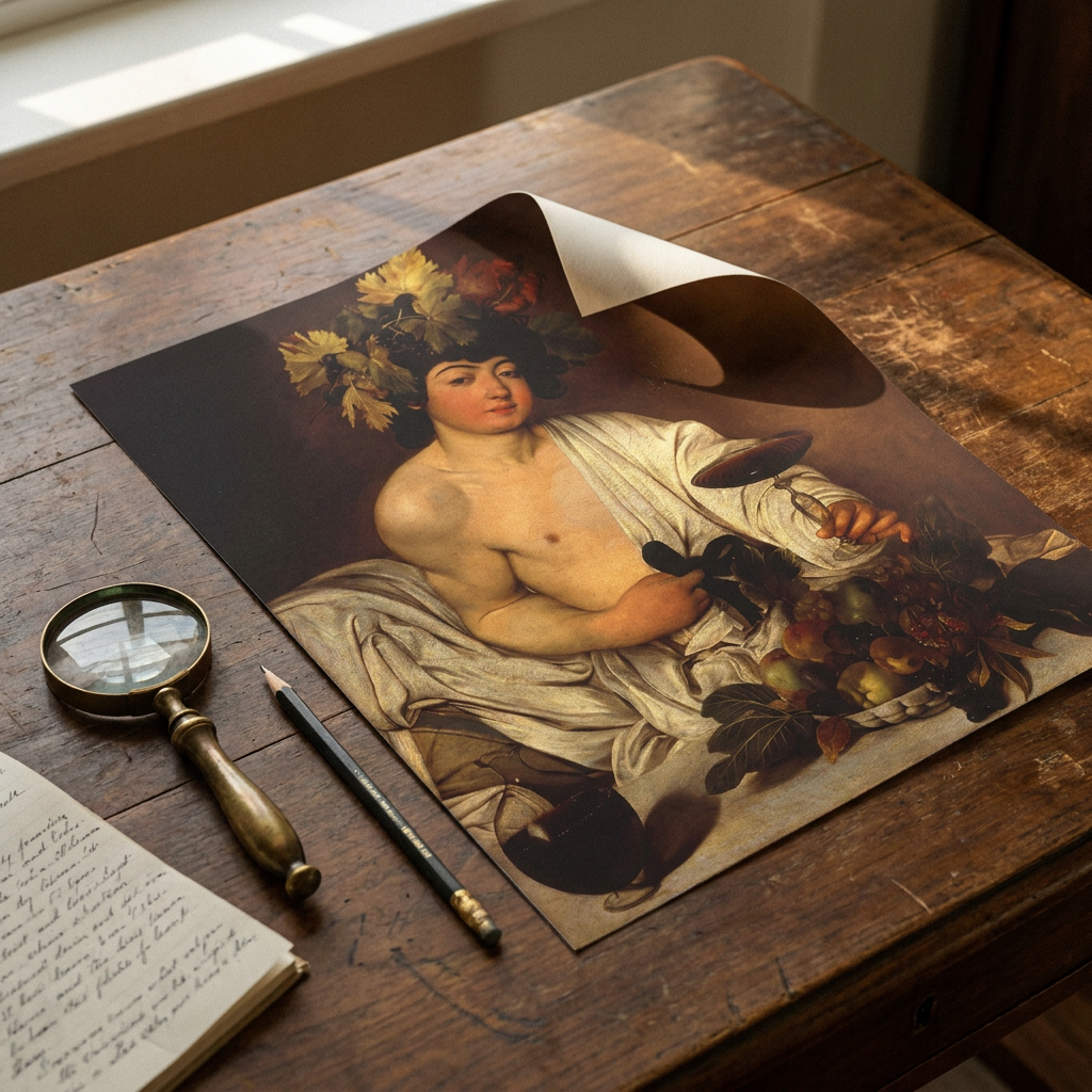 Bacchus · auf dem Studientisch