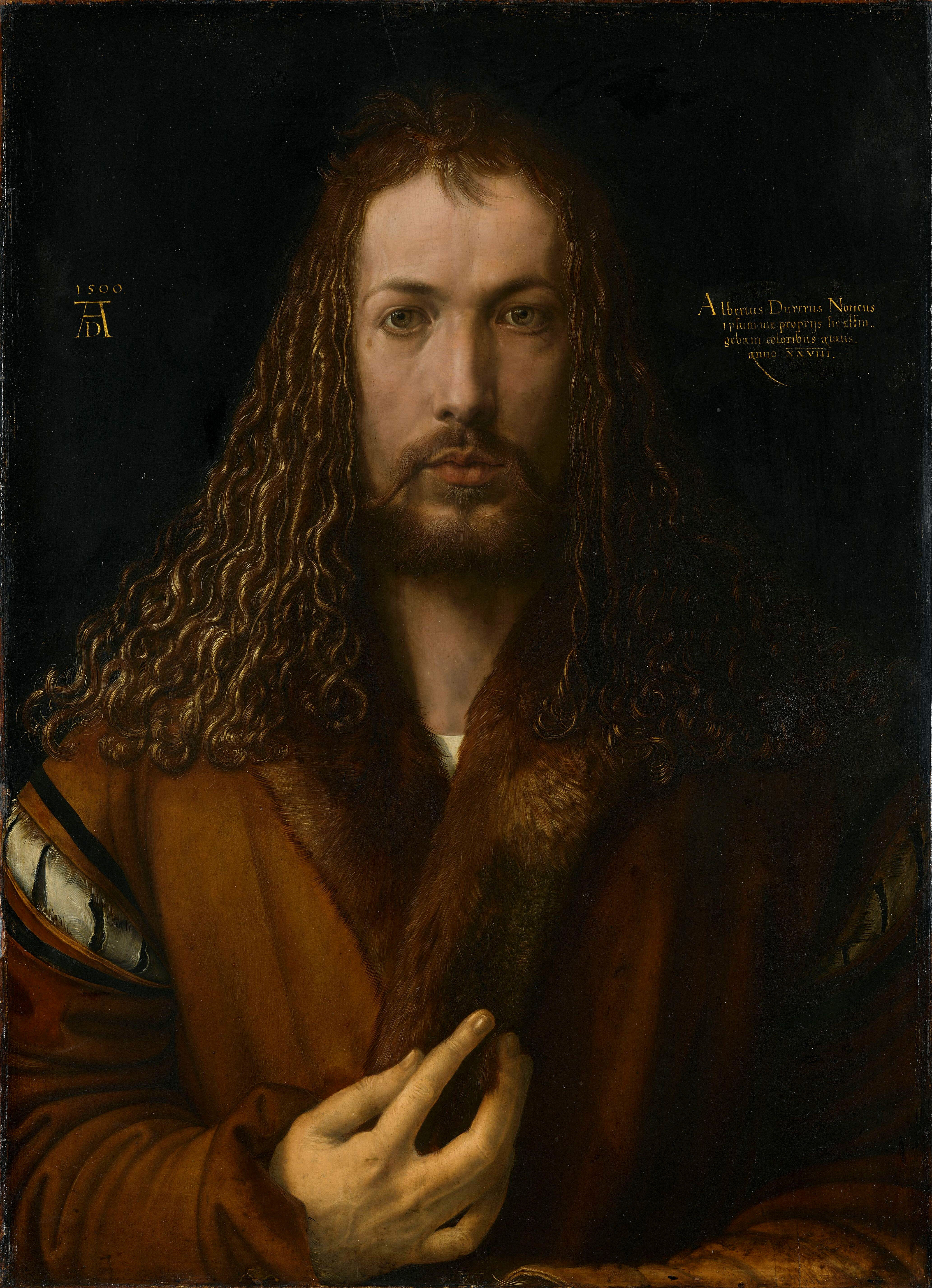 Selbstbildnis im Pelzrock · Albrecht Dürer, 1500