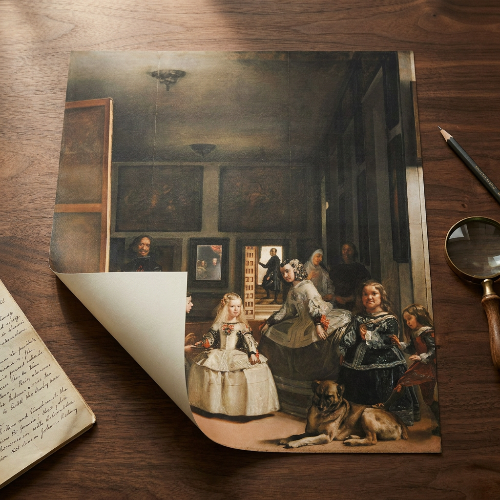 Las Meninas · auf dem Studientisch