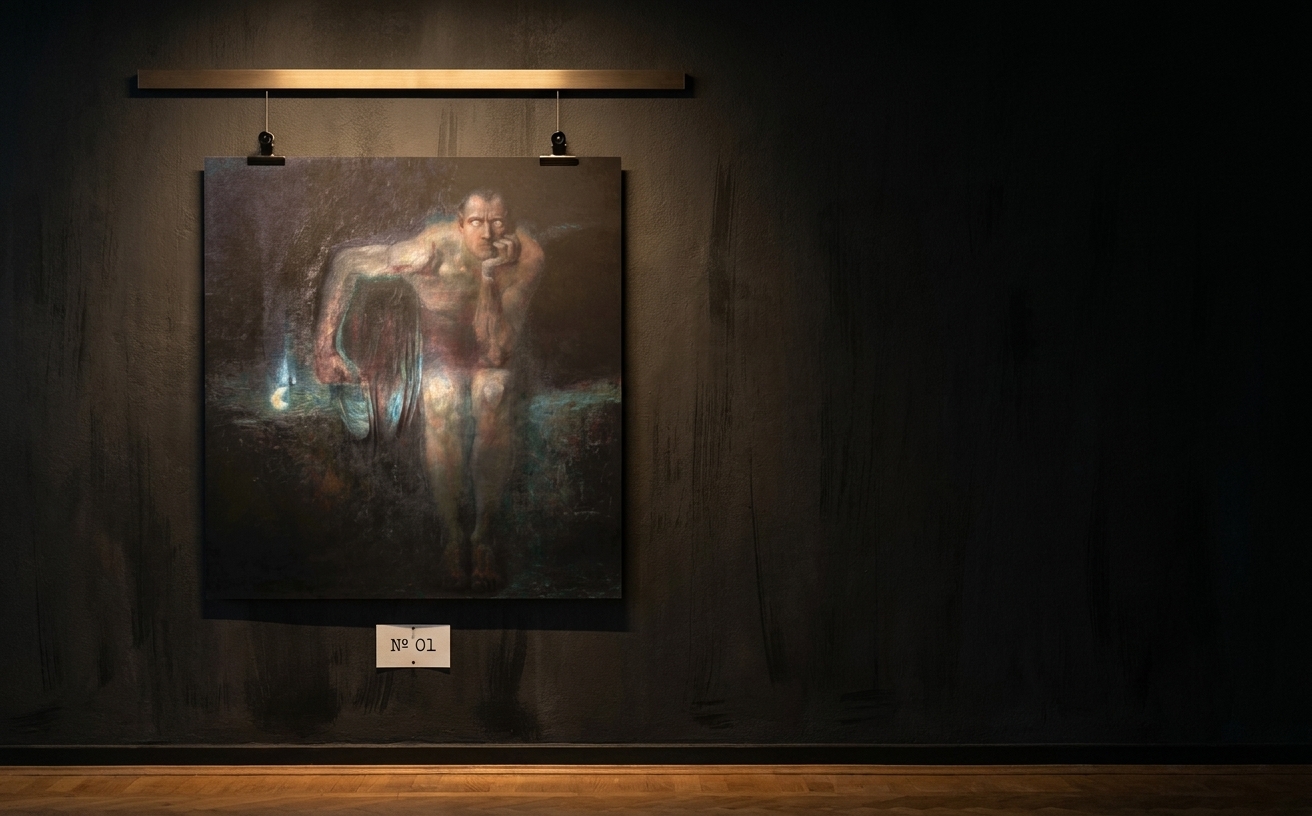 Luzifer · in der Galerie-Installation
