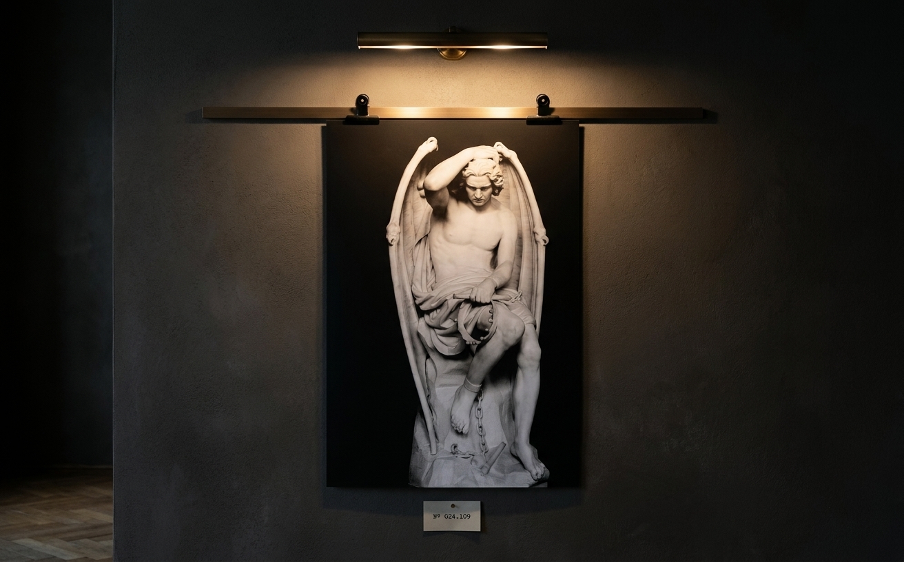Das Genie des Bösen · in der Galerie-Installation