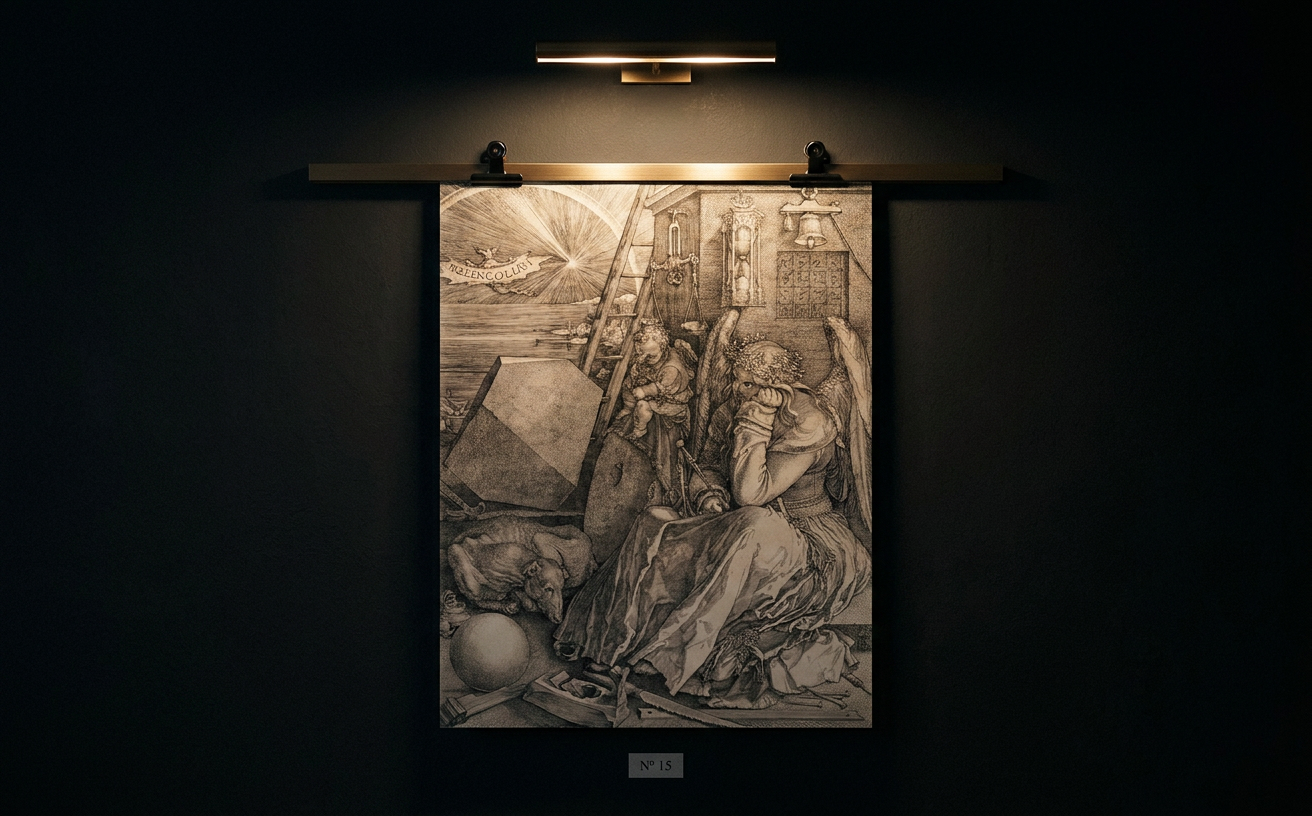 Melencolia I · in der Galerie-Installation