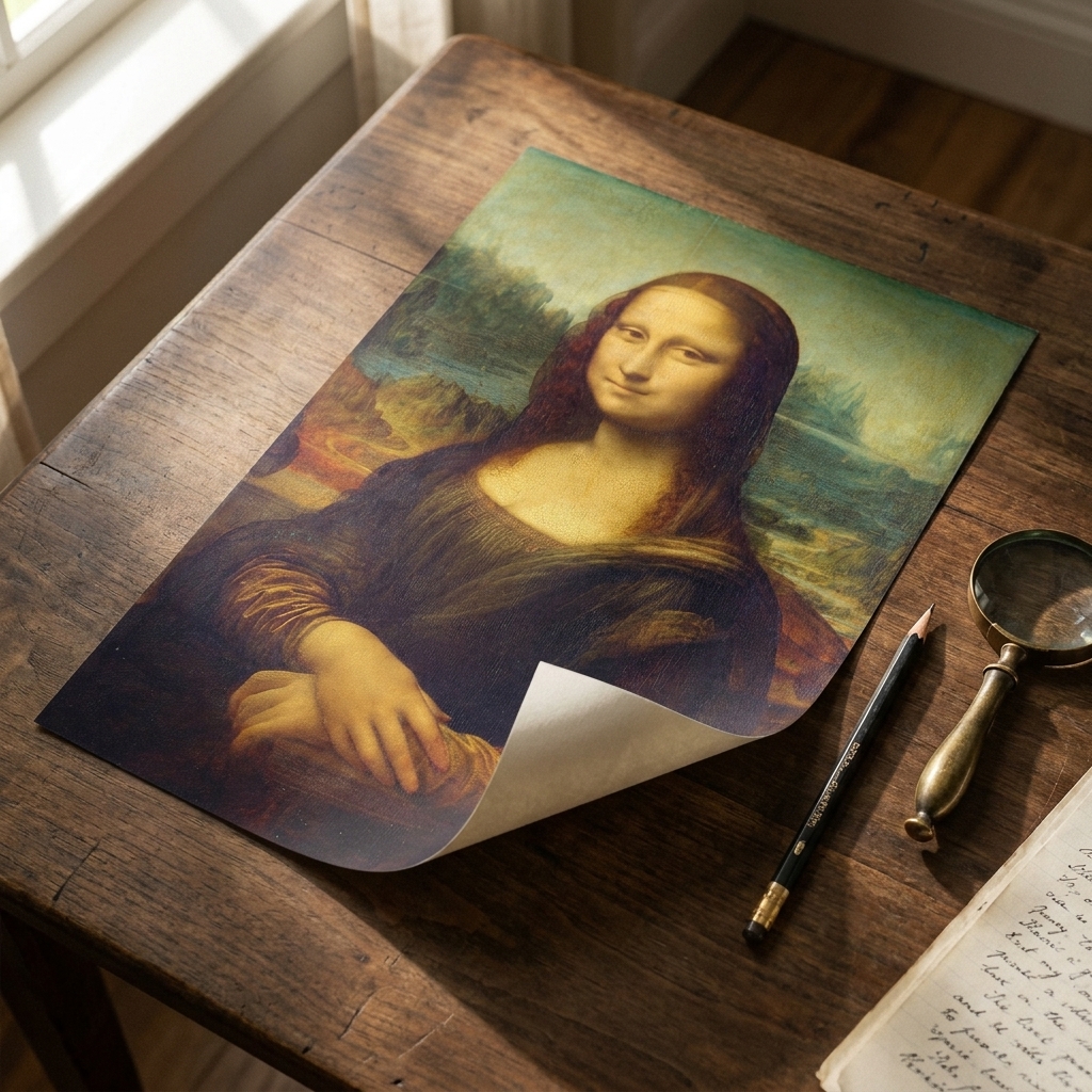 Mona Lisa · auf dem Studientisch